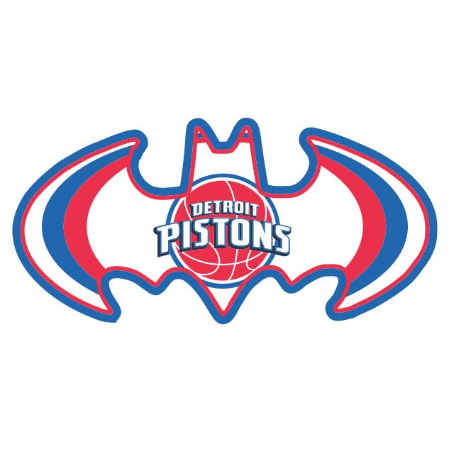 Detroit Pistons Batman Logo fabric transfer